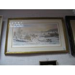 After Rex Preston, "Calton Lee, Chatsworth", graphite signed limited edition colour print 307/850,