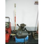 A Clarke Plasma King 35 Cutter, and welding protection mask. (2)