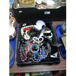 Assorted Costume Jewellery, including beads, pendants, bracelets etc.