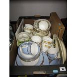 A Quantity of Duchess "Greensleeves" China, Tea and Dinnerware's, of thirty-two pieces, Doulton