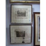 Frank Paton, Pair of Graphite Signed Sepia Etchings, "Every Dog Has His Day" and "Out On the
