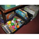 Scales, comic library editions, coin sets, Teletubbies, Duck Tales, iron, many other toys:- Three