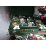 A Mixed Lot of Assorted Costume Jewellery, including filigree, bee stamped "925" and other brooches,