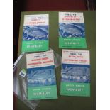 FA Cup Final Programmes, 1959, 61 and 62 (all writing on face), and 1960. (4)