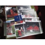 Liverpool FC Autographs, Ron Yeats (4), Tommy Smith (3), Jimmy Case, team groups (2), together