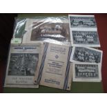 Sheffield Wednesday Official Souvenir Blotters, 1934-5 and 35-6 (grubby), together with 1928-9 and