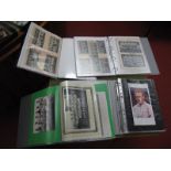 Four Albums of Mainly Reproduction Football Team and Player Prints, many of Sheffield clubs.