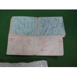 Football Autographs, Sheffield United 1948 and Sheffield Wednesday including Froggatt, Tomlinson, in