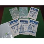 Manchester City Programmes, 1952-3 vs. Manchester United, Portsmouth, West Brom, 53-4 vs. Wolves,