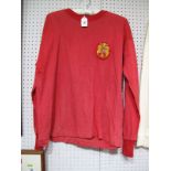 Spain Red Football Shirt, labelled "Deportescondor Conde Peñalver, 22" - Madrid, bearing oval