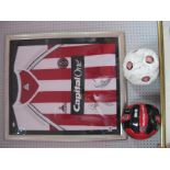 Sheffield United Le Coq Sportif Football Shirt, with Capital One logo, ink signed by Paddy Kenny,