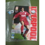 Postponed Liverpool vs. Newcastle United Programme, dated Sunday August 31st, 1997. This match was