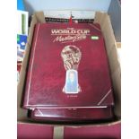 Three Large FIFA Presentation World Cup Stamp Albums. From the late 1970's to mid 1980's. Highly