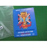 1966 World Cup Final Programme, England vs. West Germany.