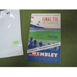 1949 FA Cup Final Programme, Leicester City vs. Wolves (rusty staples).