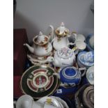 Royal Albert "Old Country Roses" Tea and Coffee Pots, sandwich plate, Limoges cabinet plates,
