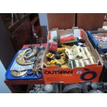 A Quantity of Meccano Strip, accessories, lorry cab, military van, wheels, etc, together with