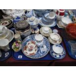 Biscuit Barrel, Foley, Wedgwood, Aynsley and other cups and saucers, trinket boxes, Old Country