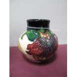 A Moorcroft Vase in the Anna Lily design by Nicola Slaney, shape 35/3, impressed and painted marks