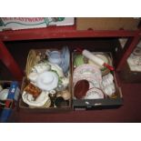 TG Green and Other Mixing Bowls, "Nutbrown" rolling pin, Woods and other crockery:- Two Boxes