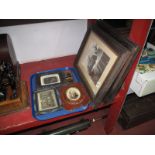 A Victorian Foliate Moulded Photograph Frame, two daguerreotypes, two further Victorian photograph