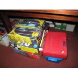 A Scalextric Monaco Formula One Set, with two cars (damages), controllers, track and power supply,