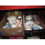 Midwinter Stylecraft Meakin Bleu de Roi, Myott "Bermuda" and other ceramics:- Two Boxes