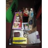 Britney Fashion Dolls, kiloware, PHQ cards, painted plaster models of Jesus and Virgin Mary,