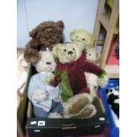 Five Collectors Teddy Bears, "Jasper" by Gund, "Daisy" by Fair Bears - Diana Taylor, "Tabatha" by