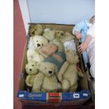 Eight Collectors Teddy Bears, four jointed bears by Sally Anne, "Joshua" by Mark Egan, no.11 of