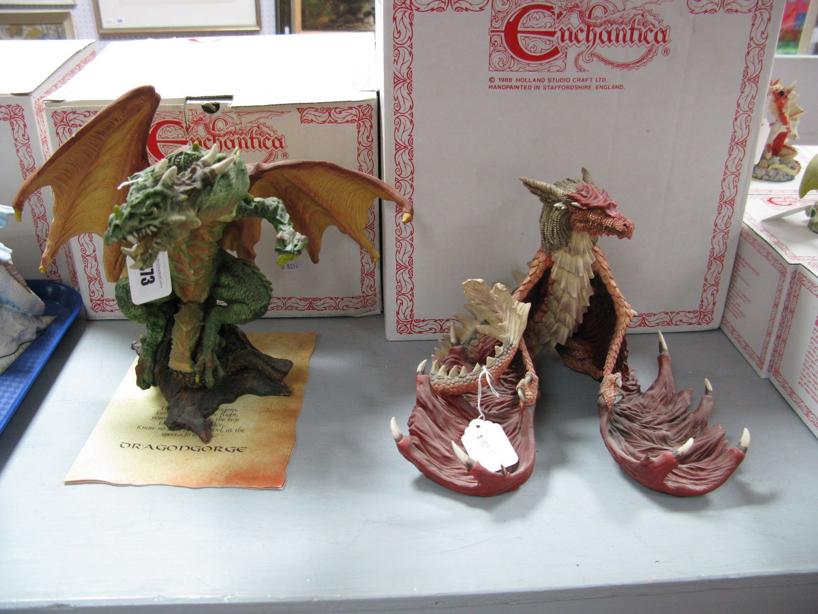 Two Limited Edition "Enchantica - Dragongorge" Models. including "Zarn" 1464/2950 and "Nosferatus"