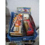 Three Boxed Battery Operated Emergency Service Toys. Fire engine and two ambulances.