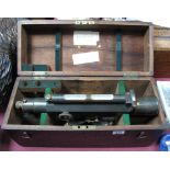 An Early 1900's Surveying Level, in its original pine box marked "Stanley Patent- Great Turnstile