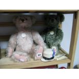 Two Steiff Collectors Bears, Teddy Rose replica 1925 limited edition 10,000, 1987-88, 16" high,