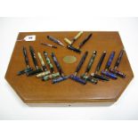 A Collection of Fountain Pens: Stephens  No.76 and No.106, Shearer, Platignum Slim, Welsharp Ladies,