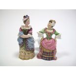 The Following Nine Lots Comprise a Collection of XIX and XX Century Porcelain Candle Snuffers. A