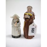 A Royal Worcester Example, Monk, printed marks and date coded for 1926, 12.5cms high; Another,