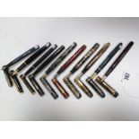Waterman Fountain Pens: Canada, Paris, Slimline, Eagle Pencil Co. black level fill (2), Epenco (