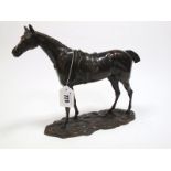 JOHN WILLIS GOOD (1845-1879) Study of a racehorse, bronze, signed to the base edge,  23cms high.