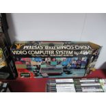 A Boxed Atari CX-2600 U "Woody" Video Computer System Atari Wong Hong-Kong Manufacture. Good clean