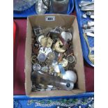 A Quantity of Watch Parts, including faces, works, cases, straps, etc.