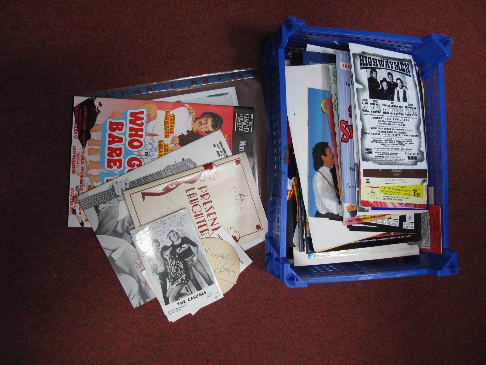 Concert Brochures- Pavarotti, Elvis, Oasis, The Fureys, Russ Abbot, Cannon & Ball and many others.