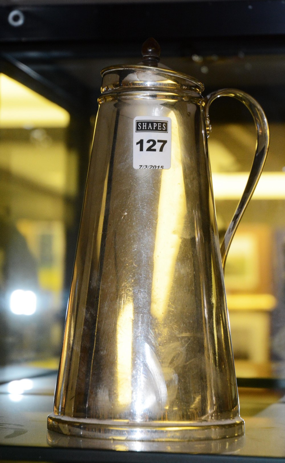 A Benson's patent plated mounted flask,