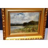 Joe Milne (1861-1911)
'Fishing on the River'
Oil on board CONDITION REPORT: Lot 267 - Good overall
