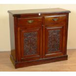 A Victorian mahogany sideboard with two