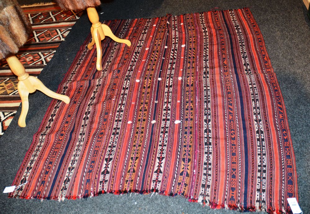 A Persian blanket / wall hanging, of str
