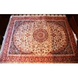 A fine Kashan motif rug/wall hanging, th