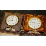 Two vintage 8-day travel clocks, c.1930'