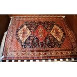 A fine Caucasian motif rug/wall hanging,