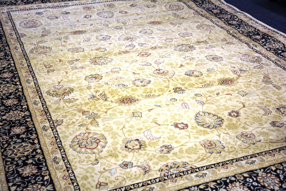 A Castello, Kashan motif carpet, with fl - Image 2 of 2